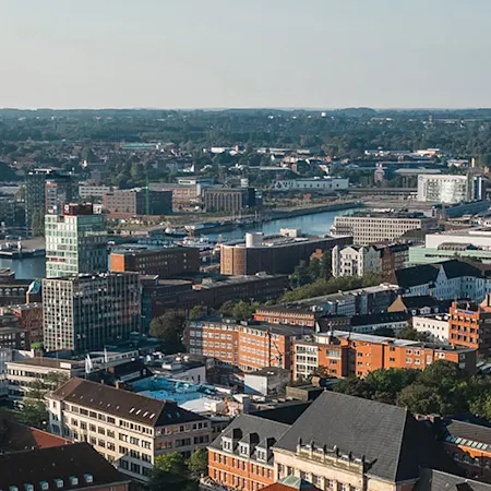 Skyline der Stadt Kiel