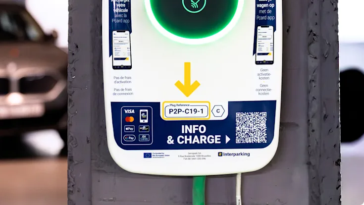 EV Station with Plug Reference indicator