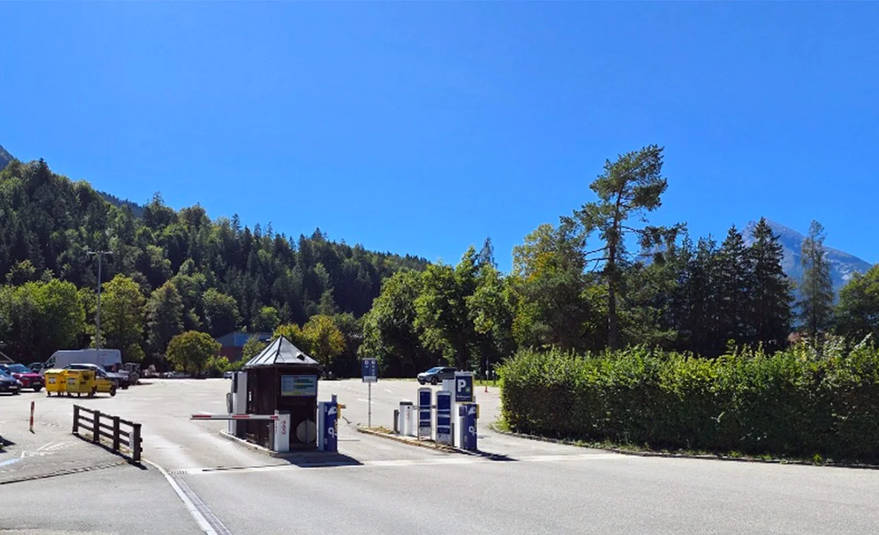 Parkplatz Salzbergwerk in Berchtesgaden Parkieranlage