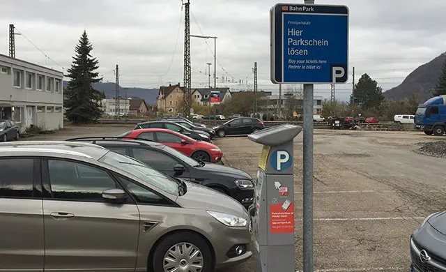 Parkplatz Bahnhof in Geislingen an der Steige