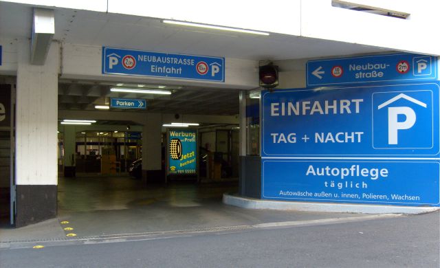 Parkhaus Franziskanergasse in Würzburg