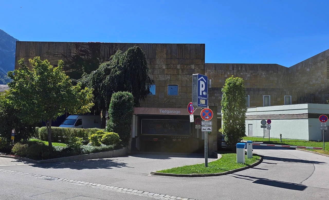 Tiefgarage Kurgastzentrum in Bad Reichenhall Einfahrt