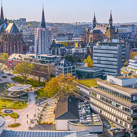 Skyline der Stadt Aachen