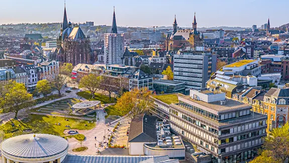 Skyline der Stadt Aachen