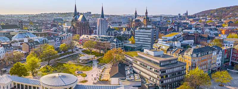 Skyline der Stadt Aachen