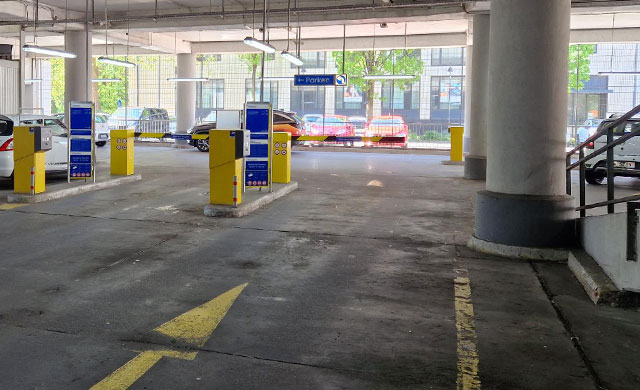 Einfahrt Parkhaus Alter Markt in Wuppertal