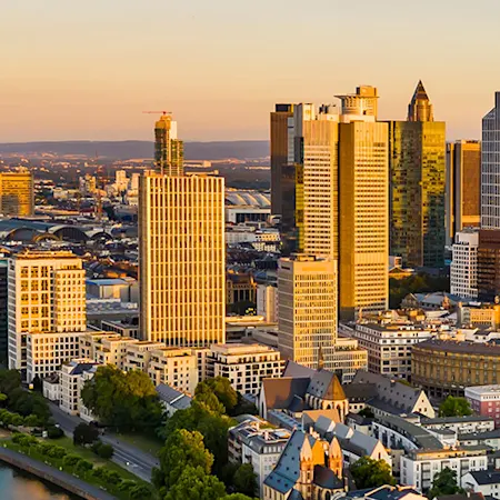 Skyline der Stadt Frankfurt