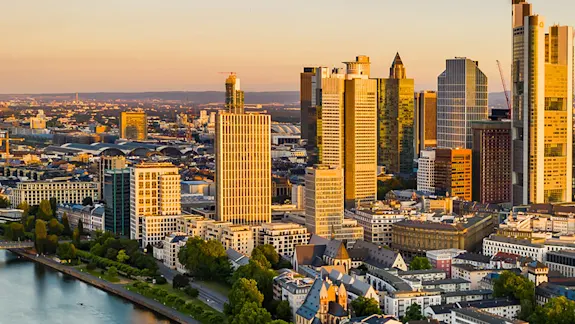 Skyline der Stadt Frankfurt