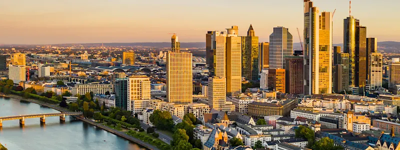 Skyline der Stadt Frankfurt