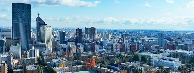 Skyline der Stadt Halle