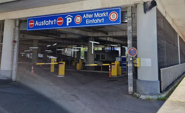 Einfahrt Parkhaus Alter Markt Wuppertal