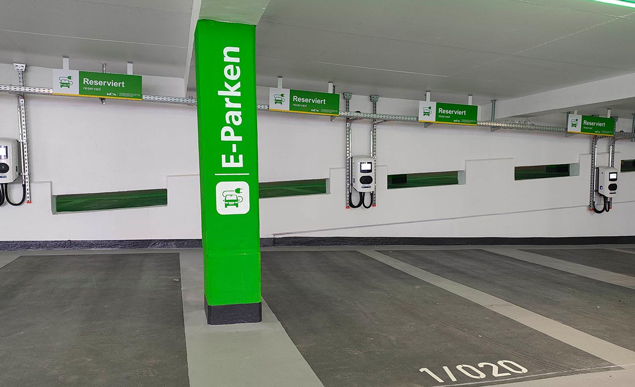Ritterstraße E-Ladesäulen im Parkhaus