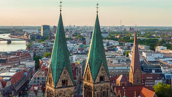 Skyline der Stadt Bremen