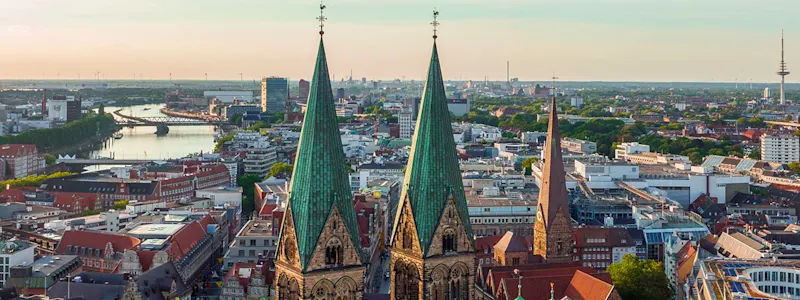 Skyline der Stadt Bremen