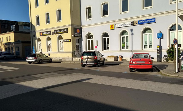 Parkplatz Bahnhof in Weiden