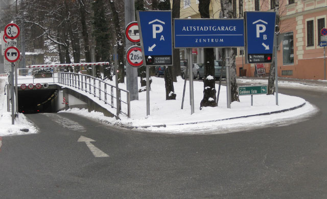Tiefgarage Altstadtgarage in Salzburg