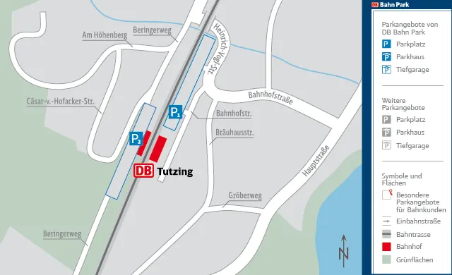 Parkplatz Bahnhof in Tutzing