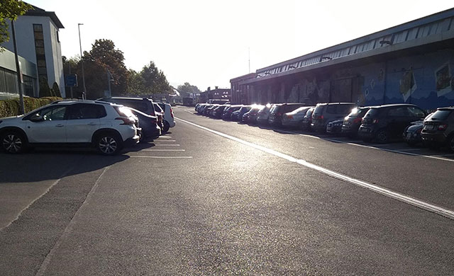 Parkplatz Bahnhof in Kirchheim unter Teck