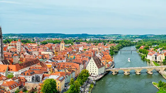 Skyline der Stadt Regensburg