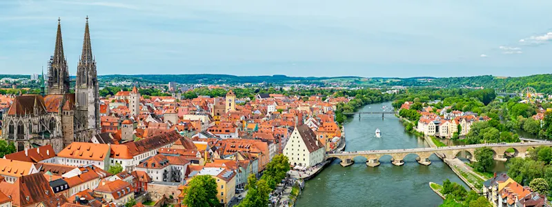 Skyline der Stadt Regensburg