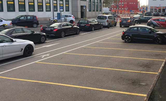 Parkplatz Bahnhof in Ulm