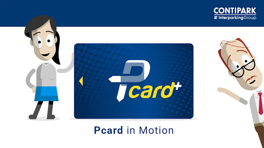 Standardbild für das Erklärvideo für die Parkkarte Pcard.