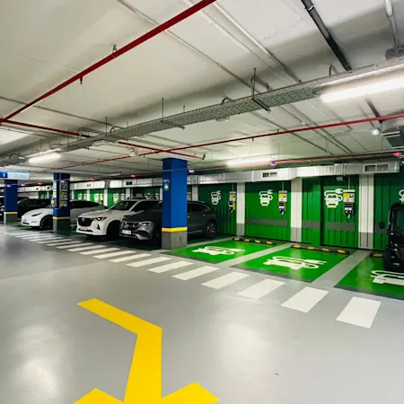 car park convenient, secure and ideally located near the city centre and healthcare services.