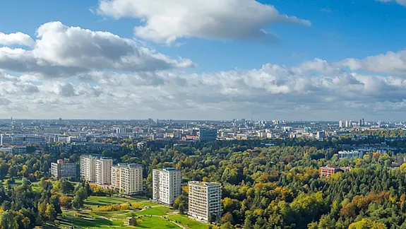 Skyline der Stadt Darmstadt