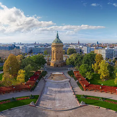 Skyline der Stadt Mannheim
