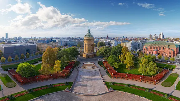 Skyline der Stadt Mannheim