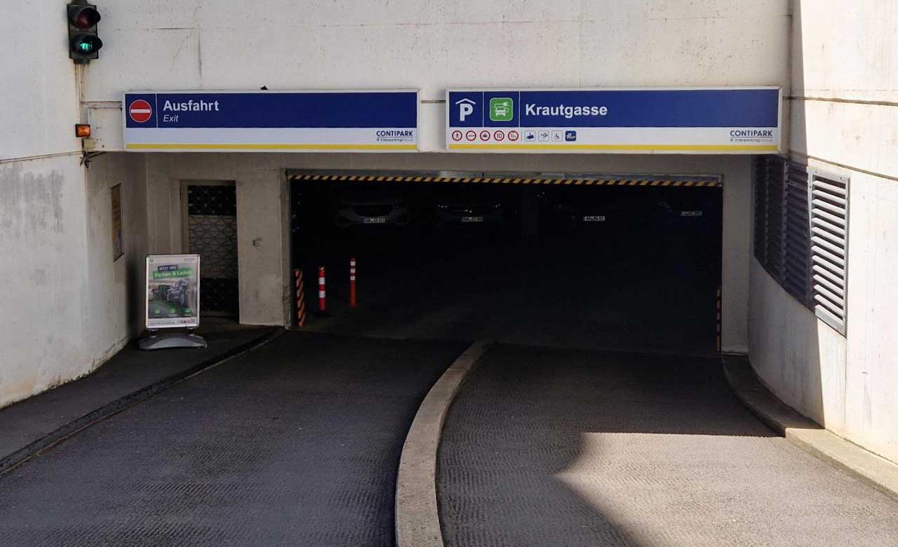 Einfahrt Tiefgarage Krautgasse