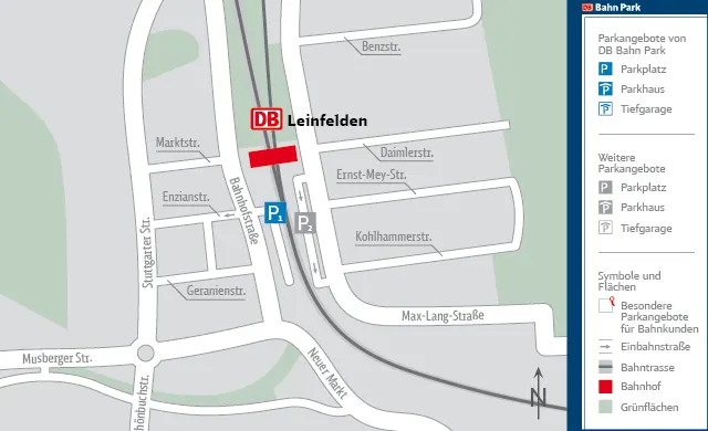 Parkplatz Bahnhof Leinfelden