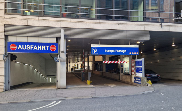 Tiefgarage Europa Passage in Hamburg