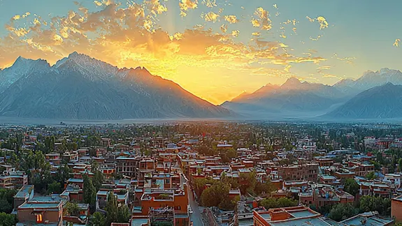 Skyline der Stadt Saarbrücke