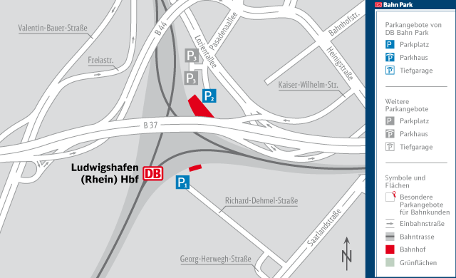Parkplatz Ludwigshafen (Rhein) Hauptbahnhof