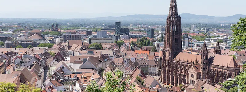 Skyline der Stadt Freiburg