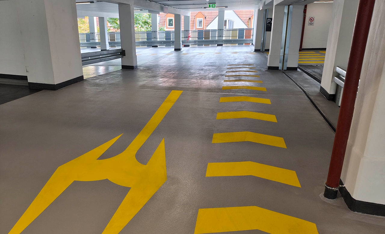 Parkhaus Ritterstraße Bielefeld Innenansicht