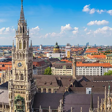 Skyline der Stadt München