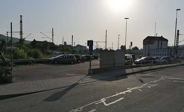 Parkplatz Bahnhof in Bingen am Rhein