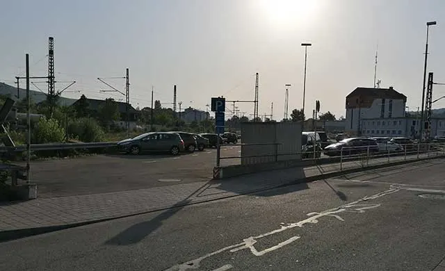 Parkplatz Bahnhof in Bingen am Rhein