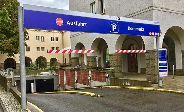 Tiefgarage Kornmartk in Zwickau