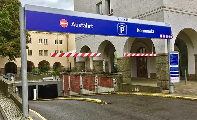 Tiefgarage Kornmartk in Zwickau