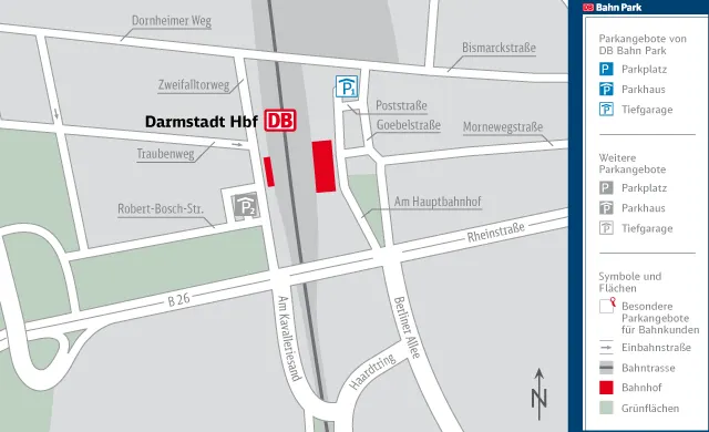 Tiefgarage Hauptbahnhof P1 Darmstadt