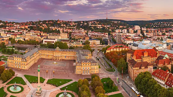 Skyline der Stadt Frankfurt