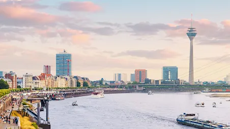 Skyline der Stadt Düsseldorf