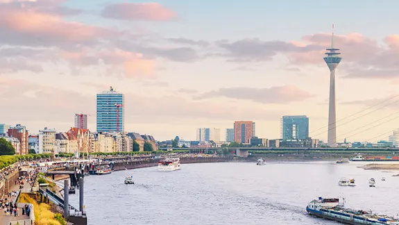Skyline der Stadt Düsseldorf