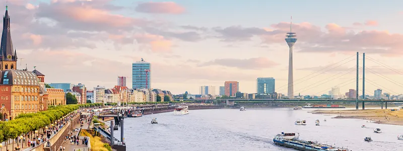 Skyline der Stadt Düsseldorf