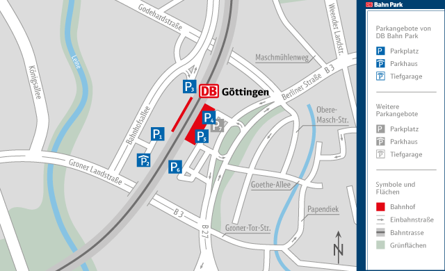 Parkplatz Bahnhof Göttingen