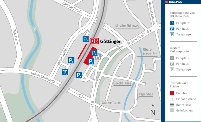 Parkplatz Bahnhof Göttingen