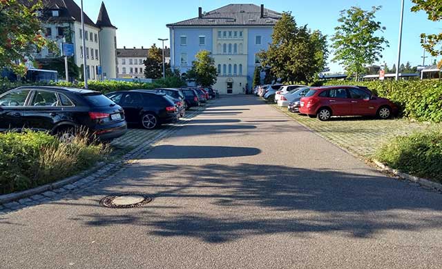 Parkplatz Bahnhof in Weiden